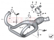 BMW Motorrad BMW 2006 R-Models K2x HP2 Enduro (0369,0389) Exhaust system parts with mounts