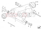 BMW Motorrad BMW 2006 R-Models K2x HP2 Enduro (0369,0389) Rear wheel swinging arm