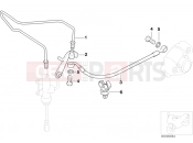 BMW Motorrad BMW 2006 F-Models F 650 GS Dakar 04 (0176,0186) Brake pipe, rear, not for ABS