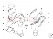 BMW Motorrad BMW 2006 F-Models F 650 GS Dakar 04 (0176,0186) Primed parts