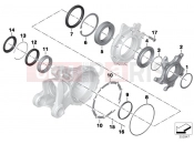 BMW Motorrad BMW 2007 R-Models K2x R 1200 ST (0328,0338) Bearing, ring gear, Integral ABS 2