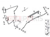 BMW Motorrad BMW 2007 R-Models K2x R 1200 ST (0328,0338) Brake line, rear, I-ABS Generation 2