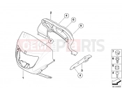BMW Motorrad BMW 2007 F-Models F 650 GS 04 (0175,0185) Trim panel upper part