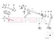 BMW Motorrad BMW 1997 F-Models F 650 97 (0162) 5-speed transmission shifting parts
