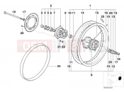 BMW MOTORRAD F 650 97 (0162) Rear wheel