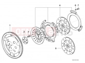 BMW Motorrad BMW 1998 R-Models 4V R 850 R 94 (0401,0406) Clutch - single parts