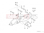 BMW Motorrad BMW 1998 R-Models 4V R 850 RT 96 (0412) Footpeg plate/mounting parts