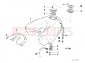 BMW Motorrad BMW 1999 F-Models F 650 97 (0162) Fuel tank/external components F650/93