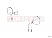BMW Motorrad BMW 1999 R-Models 4V R 850 GS 95 (0403) Mirror