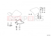 BMW Motorrad BMW 1999 R-Models 4V R 850 GS 95 (0403) Mounting parts for bench seat
