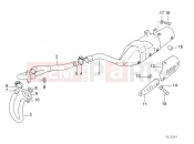 BMW MOTORRAD F 650 97 (0162) Exhaust system parts with mounts
