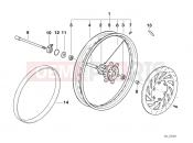 BMW MOTORRAD F 650 97 (0162) Front wheel