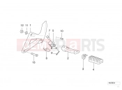 BMW MOTORRAD F 650 97 (0162) Footpeg plate/Rear footpeg