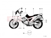 BMW MOTORRAD F 650 97 (0162) Painted parts 760 silber