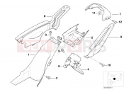 BMW Motorrad BMW 2000 F-Models F 650 GS 00 (0172,0182) Wheel cover,rear, license plate frame