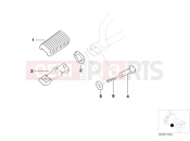 BMW Motorrad BMW 2000 F-Models F 650 GS 00 (0172,0182) Rear footrests
