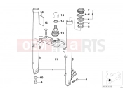 BMW Motorrad BMW 2000 R-Models 4V R 850 GS 95 (0403) Fork slider/lower fork bridge