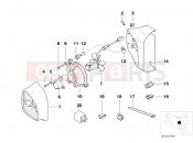 BMW Motorrad BMW 2000 R-Models 4V R 850 R 94 (0401,0406) Additional fan and mounting parts