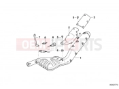 BMW Motorrad BMW 2000 R-Models 4V R 850 R 94 (0401,0406) Muffler