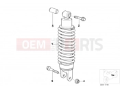 BMW Motorrad BMW 2000 R-Models 4V R 850 R 94 (0401,0406) Spring strut, rear