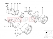 BMW Motorrad BMW 2000 R-Models 4V R 850 R 94 (0401,0406) Speedometer/tachometer/clock facelift