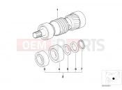 BMW Motorrad BMW 2000 R-Models 4V R 850 RT 96 (0412) 5-speed trans. drive shaft M 97