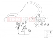 BMW Motorrad BMW 2000 R-Models 4V R 850 RT 96 (0412) Mounting parts for bench seat