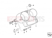 BMW Motorrad BMW 2000 R-Models 4V R 850 RT 96 (0412) Dashboard mounting parts