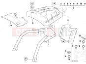 BMW Motorrad BMW 2001 F-Models F 650 GS 00 (0172,0182) Retrofit kit, Top Case bracket