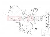 BMW Motorrad BMW 2001 F-Models F 650 GS 00 (0172,0182) Trim panel upper part