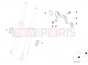 BMW Motorrad BMW 2001 F-Models F 650 GS 00 (0172,0182) License plate bracket US / reflectors