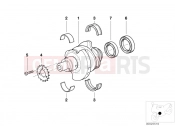 BMW Motorrad BMW 2001 R-Models 4V R 850 RT 96 (0412) Crankshaft attaching parts