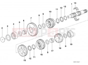 BMW Motorrad BMW 2001 R-Models 4V R 850 RT 96 (0412) 5-speed trans. output shaft M 93, M 94