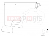 BMW Motorrad BMW 2001 R-Models 4V R 850 RT 96 (0412) set, backrest cushion 33 L topcase