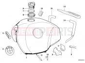 BMW Motorrad BMW CLASSIC 1987 R-Models 2V R 65 GS Fuel tank