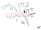 BMW Motorrad BMW CLASSIC 1987 R-Models 2V R 65 GS Mudguard front