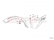 BMW Motorrad BMW CLASSIC 1987 R-Models 2V R 65 GS Front mudguard mounting parts