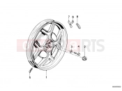 BMW Motorrad BMW CLASSIC 1987 R-Models 2V R 65 RT SF Cast rim, rear