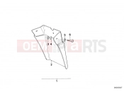 BMW Motorrad BMW CLASSIC 1987 R-Models 2V R 80 Set mud flaps, rear