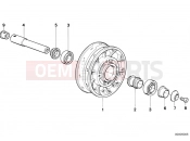 BMW Motorrad BMW CLASSIC 1987 R-Models 2V R 100 GS Wheel hub mounting parts front