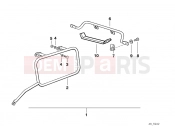 BMW Motorrad BMW CLASSIC 1987 R-Models 2V R 100 GS Case holder f low exhaust system