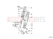 BMW Motorrad BMW CLASSIC 1985 R-Models 2V R 80 RT Lower fork cross brace