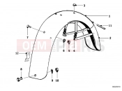BMW Motorrad BMW CLASSIC 1952 1-Cyl. R25/2 Rear mudguard mounting parts