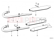 BMW Motorrad BMW CLASSIC 1953 Boxer R51/3 Exhaust system