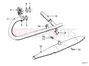 BMW Motorrad BMW CLASSIC 1962 Boxer R60/2 Exhaust system