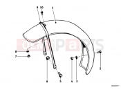 BMW Motorrad BMW CLASSIC 1966 1-Cyl. R27 Mudguard front