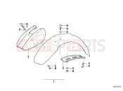 BMW Motorrad BMW CLASSIC 1994 R-Models 2V R 100 GS PD Mudguard front-extended