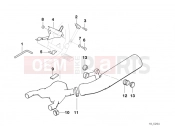 BMW Motorrad BMW CLASSIC 1994 R-Models 2V R 80 GS Single parts f low exhaust system