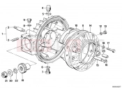 BMW Motorrad BMW CLASSIC 1995 R-Models 2V R 100 RT Differential-housing/housing cover