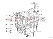 BMW Motorrad BMW CLASSIC 2005 K-Model 3-cyl. K 75 RT (0565,0573) Engine Block Mounting Parts